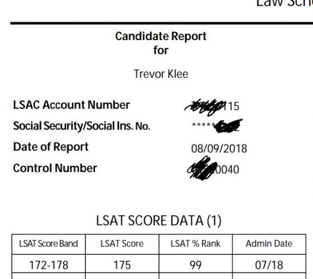 my-official-lsac-score-report-trevor-klee-tutor